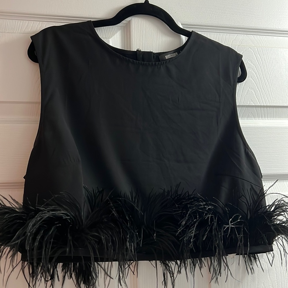 Nasty Gal Feather Top